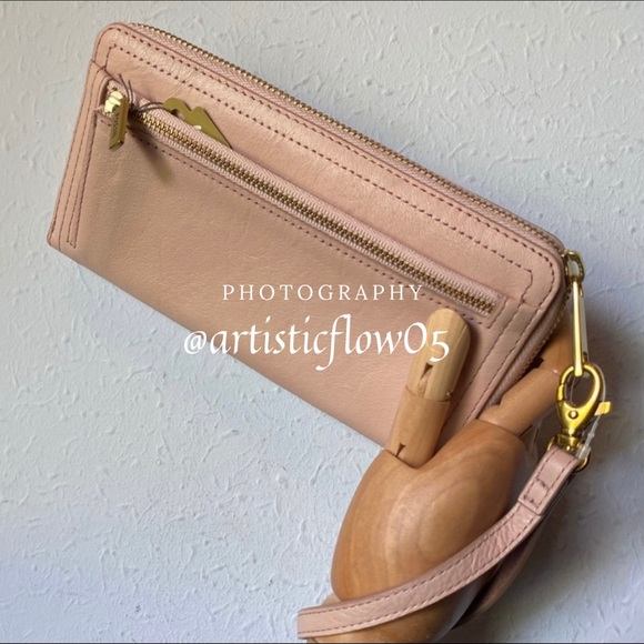 NEW Fossil RFID Dusty Rose Logan Zip Around Clutch - Picture 3 of 8